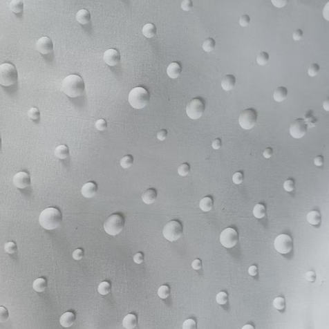 100 % polyester mikrofiber 3D preget farget stoff